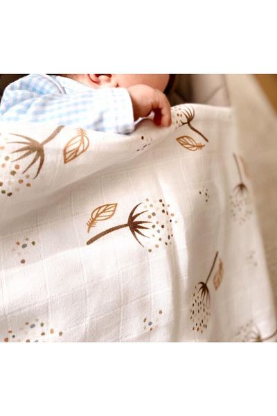 Lal Müslin Chicory Organic Muslin Blanket 100x100 Cm