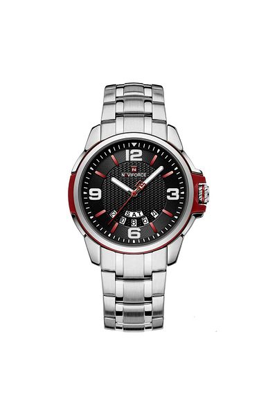 Naviforce Men's Wristwatch Digital & Analog Steel Cord 1841