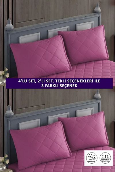 sevilya 4 броя 100% памучни ватирани, водоустойчиви, цветни възглавници за матрак