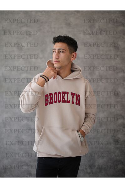 EXPECTED ΦΟΥΤΕΡ ΦΟΥΤΕΡ με κουκούλα UNISEX OVERSIZE BROOKLYN PRINTED 3 YARS