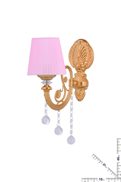 VK HOME AYDINLATMA BERRA LÜX APLİK PEMBE ŞAPKALI (GOLD)