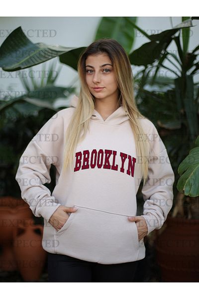 EXPECTED ΦΟΥΤΕΡ ΦΟΥΤΕΡ με κουκούλα UNISEX OVERSIZE BROOKLYN PRINTED 3 YARS