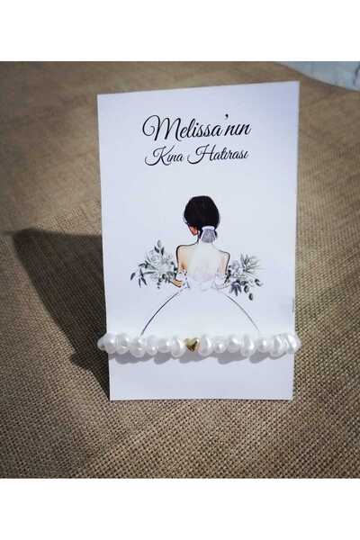 Niltrdesign Kına Hediyesi , 50 Adet Bileklik , Kına Hediyeliği Kına Paketli