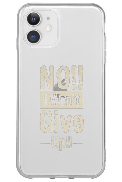 WANNA PROTECT iPhone 11 I Can'T I Have Patterned Patterned Transparent Silico...