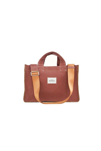 Atelier Bomonti Hishi Rj Tote Bag Tile Waxed Canvas Shoulder Bag & Handbag