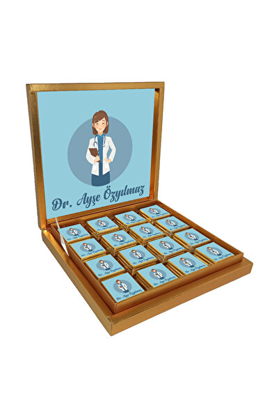 Blackeye Chocolate Kişiye Özel İsimli Doktor Çikolatası - Doktora Hediye - 32...