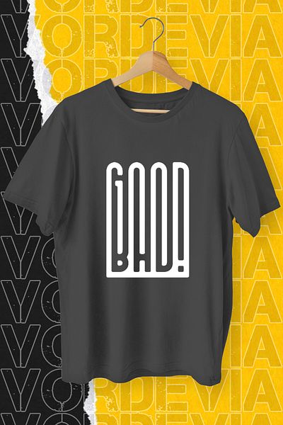 Vordevia Μπλουζάκι Good Bad Printed Μαύρο Oversize