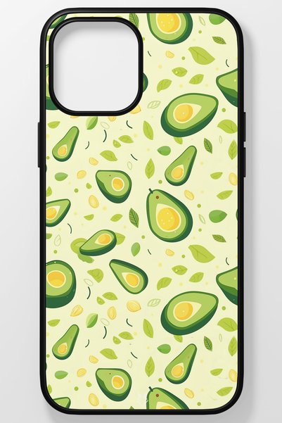 TREND Fruits Fruits Tempered Glass Hard Plastic for iPhone 15 Phone Case