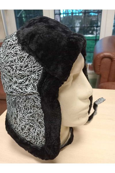 hoaryage GENUINE LAMB LEATHER PILOT HAT
