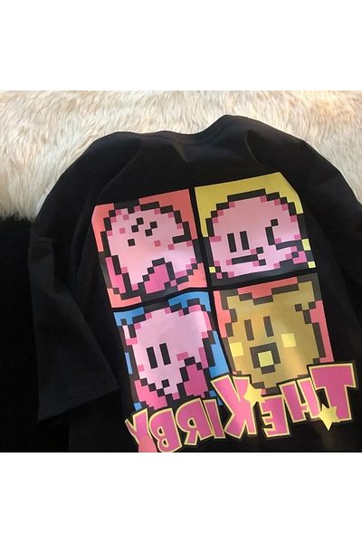Gofeel Harajuku Vintage Kawaii Cute Printed Oversize Unisex T-shirt