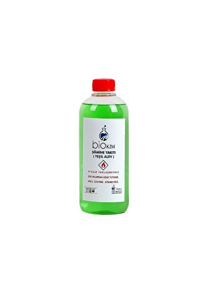 BİOKİM Yeşil Alev Şömine Yakıtı 500ml Bacalı Tip Bioethanol
