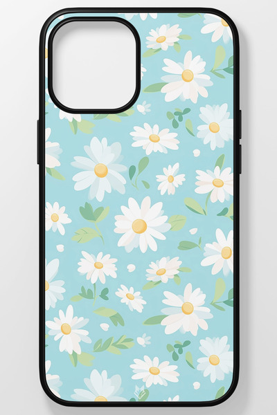 TREND Floral Flower Unbreakable (Tempered) Glass Hard Plastic iPhone 15 Plus ...
