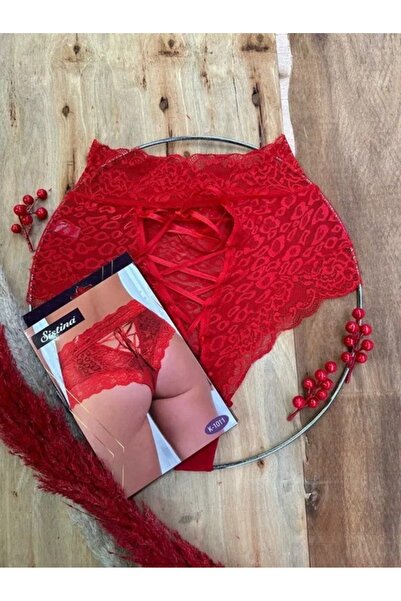 EA STORE Desenli Yüksek Bel String külot