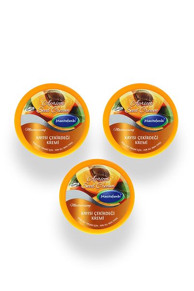Mecitefendi Cream Colored 200 ml Apricot Kernel - X 3PCS