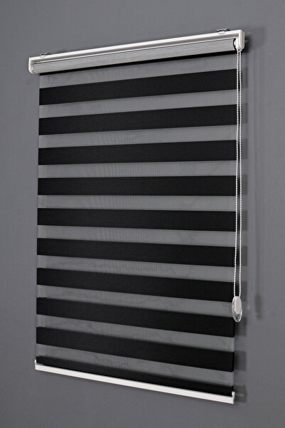 ŞimşekCurtain SİYAH BAMBU ZEBRA PERDE
