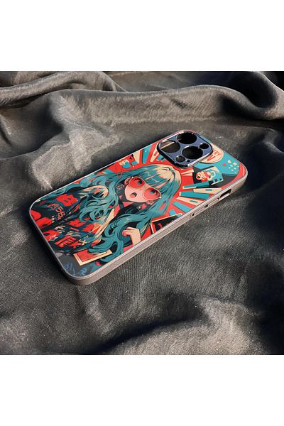 TREND Anime Unbreakable (Tempered) Glass Hard Plastic iPhone 14 Phone Case