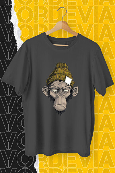 Vordevia Cool Monkey Štampano Crna Oversize kroj T-shirt