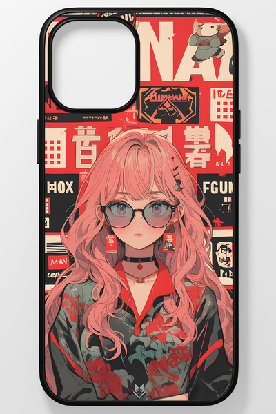 TREND Anime Unbreakable (Tempered) Glass Hard Plastic iPhone 15 Plus Phone Case