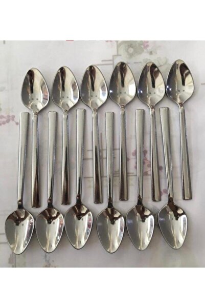 Kardelen 12 قطعة اسطنبول 18/10/304 ملعقة شاي عادية