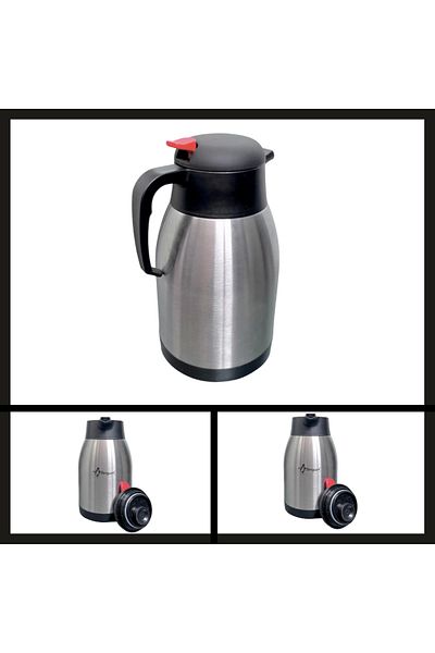 Uygunayakala Uyguna-Catch 2 Lt (png-1200p) Penguin Double Layer Steel Chubby Jug Thermos-ERM.120