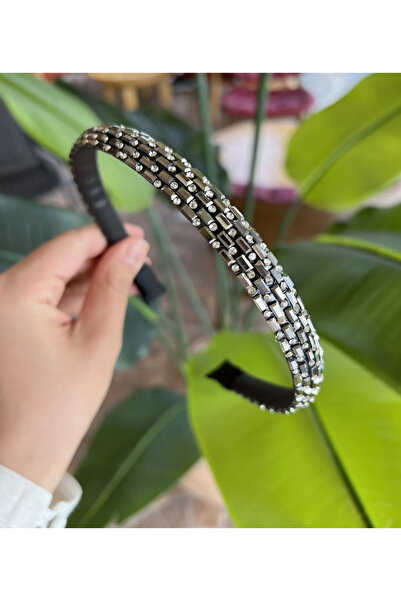 Hayals Coroană de cristal cu piatră de bagheta argintie