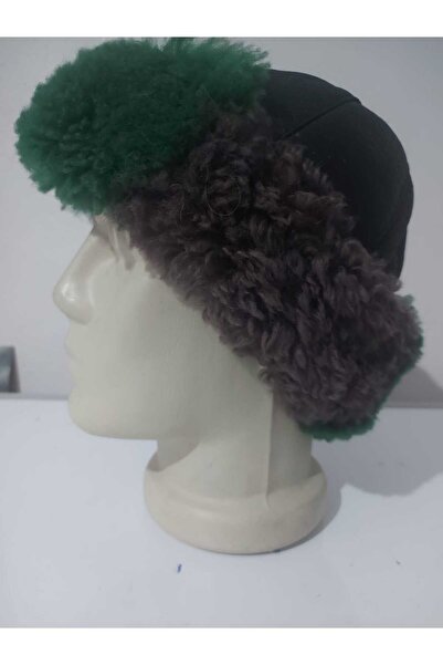 hoaryage Kurtalp Tuscan Γνήσιο καπέλο αρνιού με γούνα προβάτου μέσα