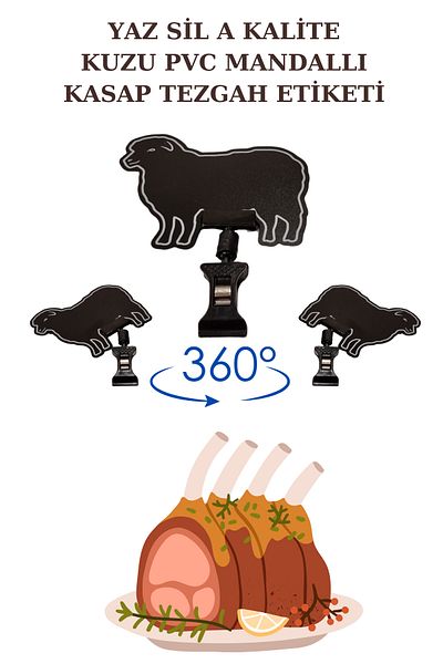 Manken İstanbul 10 τμχ Summer Sil Mini Size Latch Lamb Ετικέτα τιμής Ετικέτα κρεοπωλείου Ετικέτα πάγκου κρεοπωλείου