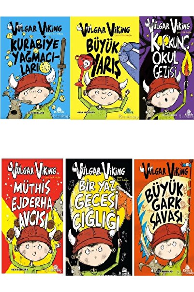 Kronik Kitap Vulgar Viking 1-2-3-4-5-6 - Odin Redbeard 6 KİTAP SÜPER SET