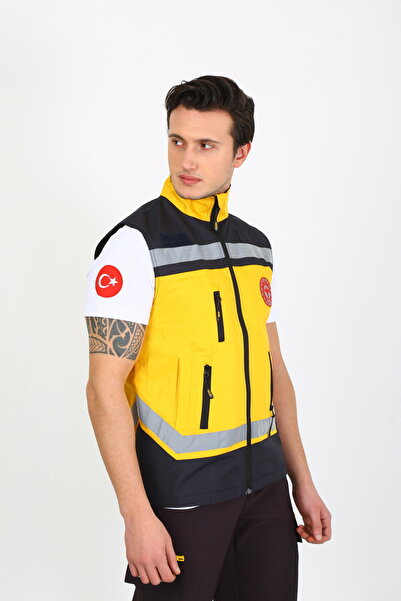 TEKSAN 112 Acil Sağlık Yelek Sarı - Erkek