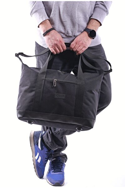 Exception Unisex Siyah Orta Boy Seyahat Gezi ve Spor Çantası