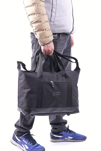 Exception Unisex Siyah Orta Boy Seyahat Gezi ve Spor Çantası