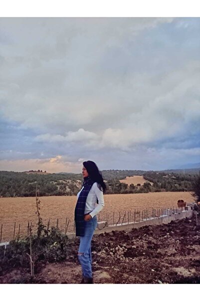 arslan deco Eșarfă din lână, eșarfă în carouri negre cu dungi albe, eșarfă groasă, eșarfă în carouri