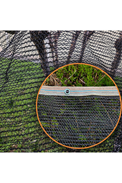 SeraTrend 1,3x5 METRE SİYAH KUŞ FİLESİ BALKON PERDESİ HAZIR KOPÇALI KEDİ KORU...