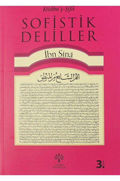 litera kitap.com Kitabu'ş-şifa - Sofistik Deliller - İbn Sina