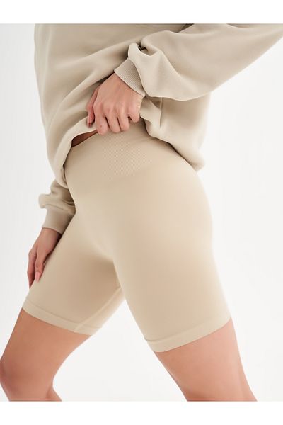 qlu Infinity Collection Γυναικείο βιζόν Seamless/Basic σορτς χωρίς ραφές
