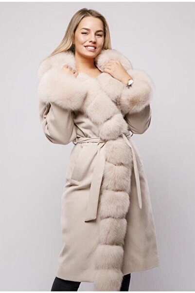 nero leather fur Leather - Women's Stamp Coat Front, Collar and Cuff Original