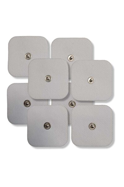 Hacamatik 8 Adet Tens Pedi - 5x5 Cm Çıtçıtlı Elektroped - Yedek Ped