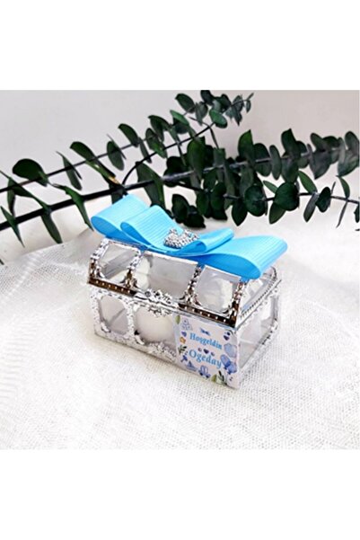 Hayaller Dükkanı 30 Adet Sandık Taç Süslemeli Yeni Doğan Bebek Hediyelik-