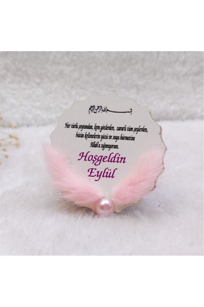 Hayaller Dükkanı 30 Adet Kuru Çiçekli Ahşap Buzdolabı Kız Bebek Magnet-
