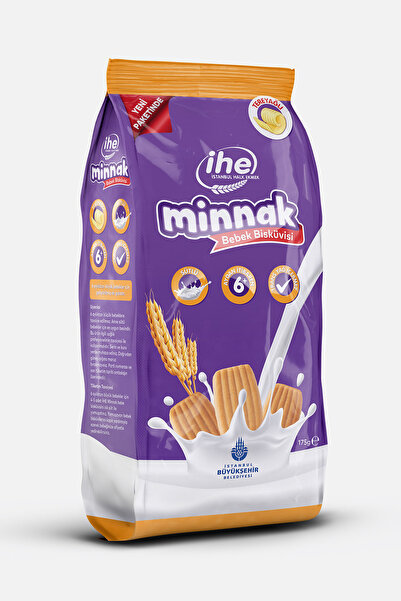 İhe İstanbul Halk Ekmek ihe Minnak Bebek Bisküvisi 175gr 6 aydan itibaren