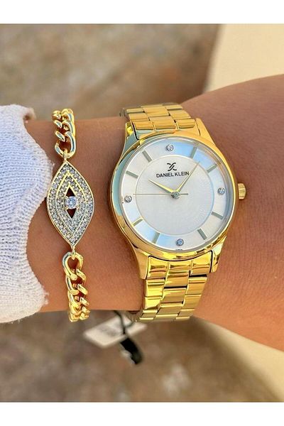 Daniel Klein Dk.ft.1.342 Steel Cord 30 Mt Water Resistant New Season Stylish Design Women's Wristwatch