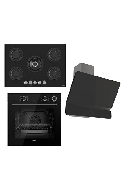 Ferre Steamart&fryart Serisi Buharlı Pişirme Siyah Set (rs035 + Xe64cs +d080 )