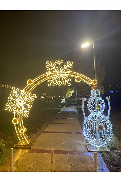 Led ışıklı Kardan Adamlı Tag Figürü