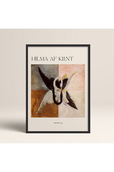 HOMEPACK Pictură cu poster înrămată cu un singur Hılma Af Klınt TK/335