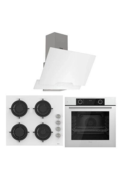 Ferre Fryart Serisi Beyaz Ankastre Set ( D064 - Cs206 - Xe63cb )