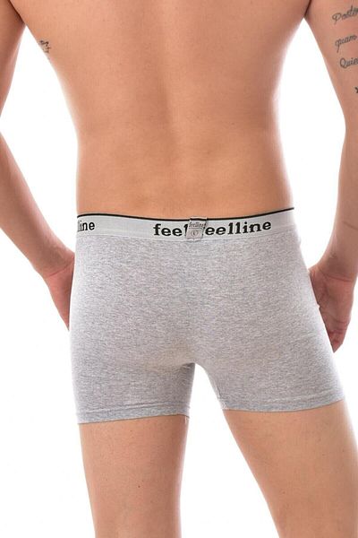 Feelline Ανδρικά μποξεράκια Lycra Grey