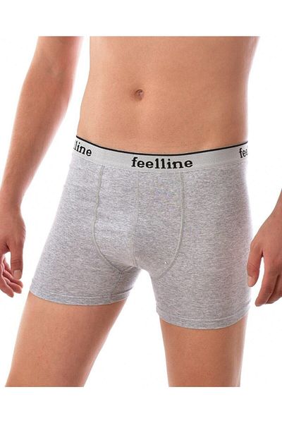 Feelline Ανδρικά μποξεράκια Lycra Grey