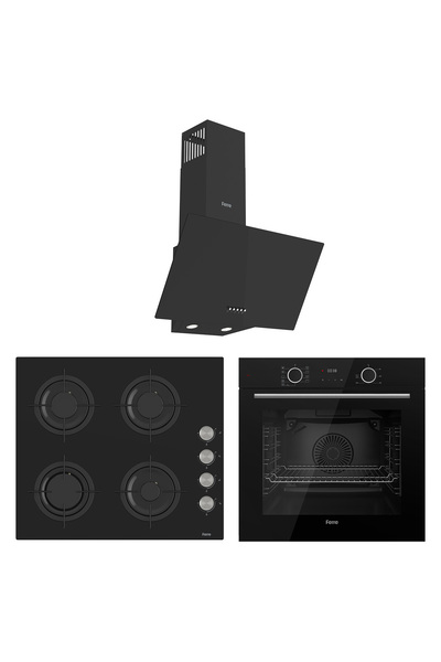 Ferre Black Mila Fryart Ankastre Set (D086+CS205+XE63CS)