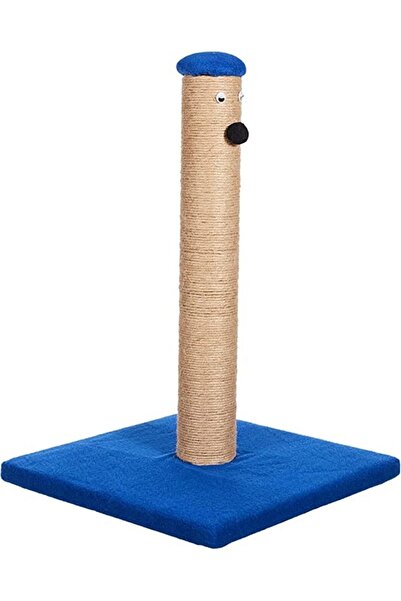 BRT Pet طقم مكون من قطعتين باللون الأزرق الداكن - لوح خدش وسرير قطط من الصوف