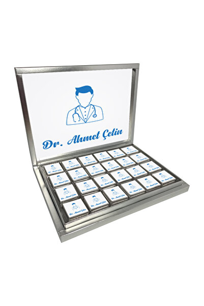 Blackeye Chocolate Kişiye Özel İsimli Doktor Çikolatası - Doktora Hediye - 72...